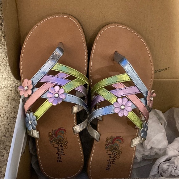 Girls size 2 sandals.  Rachel Shoes.  New: never worn out of the house. - Picture 1 of 7